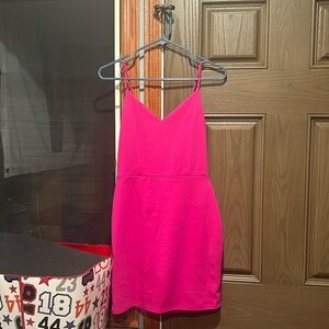 Pink cocktail dress